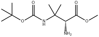 (R)-Methyl 2-Amino-3-(Tert-Butoxycarbonylamino)-3-Methylbutanoate 구조식 이미지