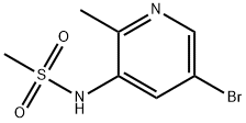 N-(5-Bromo-2-methyl-pyridin-3-yl)-methanesulfonamide 구조식 이미지