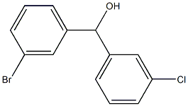 (3-bromophenyl)-(3-chlorophenyl)methanol 구조식 이미지