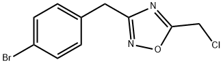 3-(4-bromobenzyl)-5-(chloromethyl)-1,2,4-oxadiazole 구조식 이미지