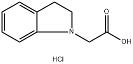 2-(2,3-dihydro-1H-indol-1-yl)acetic acid hydrochloride Structure