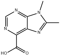 8,9-DIMETHYL-9H-PURINE-6-CARBOXYLIC ACID 구조식 이미지