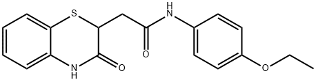 N-(4-ethoxyphenyl)-2-(3-oxo-3,4-dihydro-2H-benzo[b][1,4]thiazin-2-yl)acetamide Structure