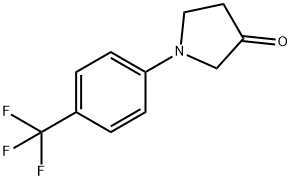 1-(4-(Trifluoromethyl)phenyl)pyrrolidin-3-one 구조식 이미지