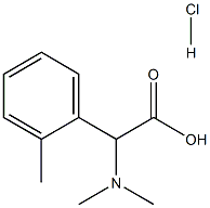 (dimethylamino)(2-methylphenyl)acetic acid hydrochloride Structure