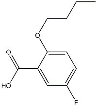 2-n-Butoxy-5-fluorobenzoic acid Structure