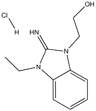 2-(3-ethyl-2-imino-2,3-dihydro-1H-benzimidazol-1-yl)ethanol hydrochloride Structure