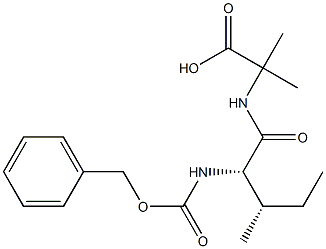 Alanine, 2-methyl-N-[N-[(phenylmethoxy)carbonyl]-L-isoleucyl]- Structure