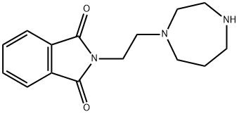2-[2-(1,4-diazepan-1-yl)ethyl]-2,3-dihydro-1H-isoindole-1,3-dione 구조식 이미지