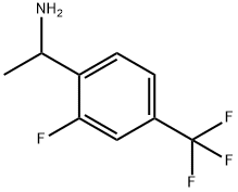 1-[2-FLUORO-4-(TRIFLUOROMETHYL)PHENYL]ETHAN-1-AMINE Structure