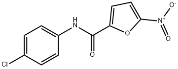 N-(4-chlorophenyl)-5-nitrofuran-2-carboxamide 구조식 이미지