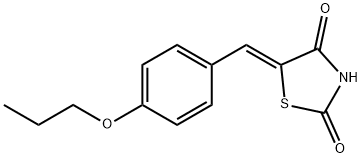 (5Z)-5-[(4-propoxyphenyl)methylidene]-1,3-thiazolidine-2,4-dione 구조식 이미지