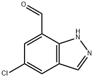5-Chloro-1H-indazole-7-carbaldehyde 구조식 이미지