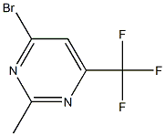 4-Bromo-2-methyl-6-(trifluoromethyl)pyrimidine Structure