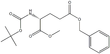 (R)-5-benzyl 1-methyl 2-(tert-butoxycarbonylamino)pentanedioate Structure