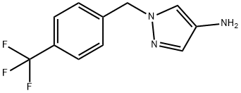 1-{[4-(trifluoromethyl)phenyl]methyl}-1H-pyrazol-4-amine 구조식 이미지