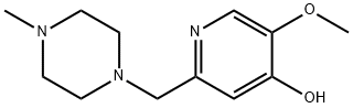 5-methoxy-2-[(4-methylpiperazin-1-yl)methyl]pyridin-4-ol 구조식 이미지