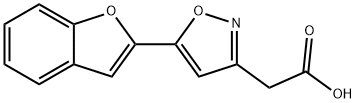 [5-(1-benzofuran-2-yl)isoxazol-3-yl]acetic acid Structure