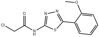 2-chloro-N-[5-(2-methoxyphenyl)-1,3,4-thiadiazol-2-yl]acetamide Structure