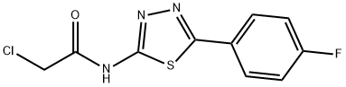 2-chloro-N-[5-(4-fluorophenyl)-1,3,4-thiadiazol-2-yl]acetamide Structure