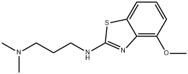 N-(4-methoxy-1,3-benzothiazol-2-yl)-N,N-dimethylpropane-1,3-diamine 구조식 이미지