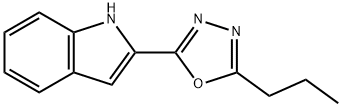 2-(5-propyl-1,3,4-oxadiazol-2-yl)-1H-indole Structure