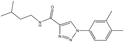 1-(3,4-dimethylphenyl)-N-(3-methylbutyl)triazole-4-carboxamide Structure