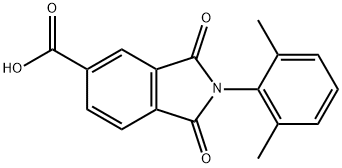 2-(2,6-dimethylphenyl)-1,3-dioxoisoindoline-5-carboxylic acid 구조식 이미지