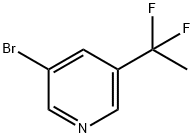 3-Bromo-5-(1,1-difluoro-ethyl)-pyridine Structure