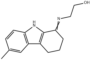 2-{[(1E)-6-methyl-2,3,4,9-tetrahydro-1H-carbazol-1-ylidene]amino}ethanol Structure