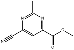 METHYL 6-CYANO-2-METHYLPYRIMIDINE-4-CARBOXYLATE Structure