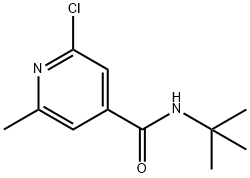 4-Pyridinecarboxamide,2-chloro-N-(1,1-dimethylethyl)-6-methyl- 구조식 이미지