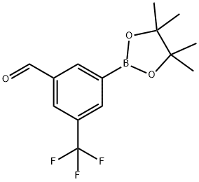 (3-FORMYL-5-(TRIFLUOROMETHYL)PHENYL)BORONIC ACID PINACOL ESTER Structure