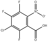 3-Chloro-2,4,5-trifluoro-6-nitrobenzoic acid 구조식 이미지