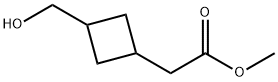 methyl 2-(3-(hydroxymethyl)cyclobutyl)acetate 구조식 이미지