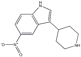 5-nitro-3-piperidin-4-yl-1H-indole 구조식 이미지