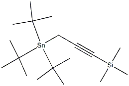 Silane, trimethyl[3-[tris(1,1-dimethylethyl)stannyl]-1-propynyl]- Structure