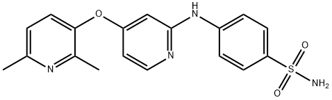 4-({4-[(2,6-dimethylpyridin-3-yl)oxy]pyridin-2-yl}amino)benzenesulfonamide Structure