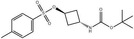 (1s,3s)-3-((tert-butoxycarbonyl)amino)cyclobutyl 4-methylbenzenesulfonate 구조식 이미지