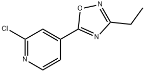 2-chloro-4-(3-ethyl-1,2,4-oxadiazol-5-yl)pyridine Structure