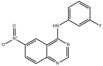 N-(3-FLUOROPHENYL)-6-NITROQUINAZOLIN-4-AMINE Structure