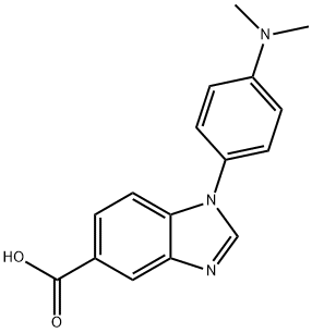 1-[4-(dimethylamino)phenyl]-1H-benzimidazole-5-carboxylic acid Structure