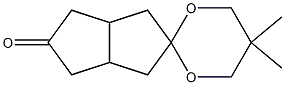 5',5'-dimethylspiro[1,3,3a,4,6,6a-hexahydropentalene-5,2'-1,3-dioxane]-2-one Structure