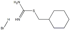 [(cyclohexylmethyl)sulfanyl]methanimidamide hydrobromide 구조식 이미지