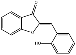 (2Z)-2-[(2-hydroxyphenyl)methylidene]-1-benzofuran-3-one Structure