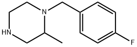 1-[(4-fluorophenyl)methyl]-2-methylpiperazine 구조식 이미지