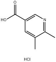 5,6-dimethylnicotinic acid hydrochloride 구조식 이미지