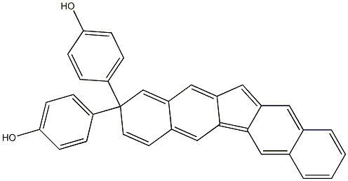 9,9-Bis(4-hydroxyphenyl)-2,3:6,7-dibenzofluorene 구조식 이미지