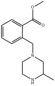 methyl 2-((3-methylpiperazin-1-yl)methyl) benzoate 구조식 이미지