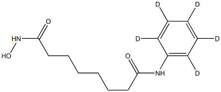 N'-hydroxy-N-(2,3,4,5,6-pentadeuteriophenyl)octanediamide Structure